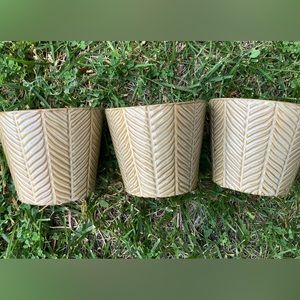 Plant pots set of 3 decorative plant pots for indoor or outdoor plants